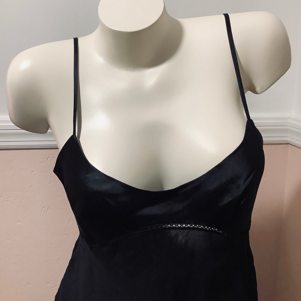 Vintage Victoria's Secret Lingerie Babydoll Black - Picture 2 of 7